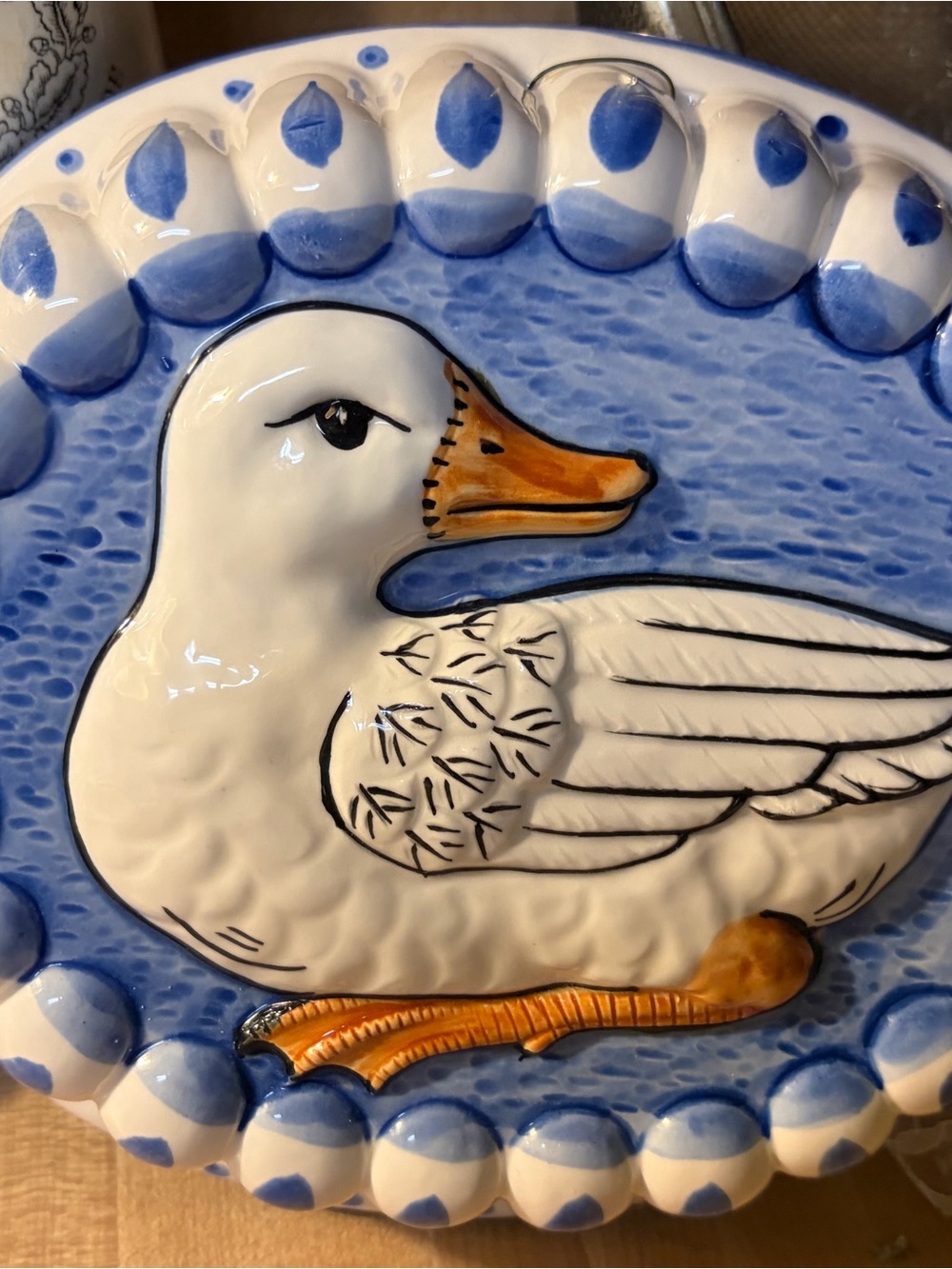 Duck Wall Jello Mold/ Plate Wall Ceramic Decor